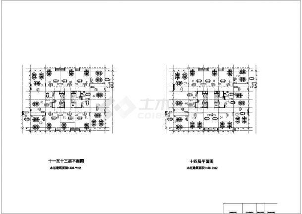 【郑州】某十六层SOHO办公楼建筑扩初图（含效果图）-图二