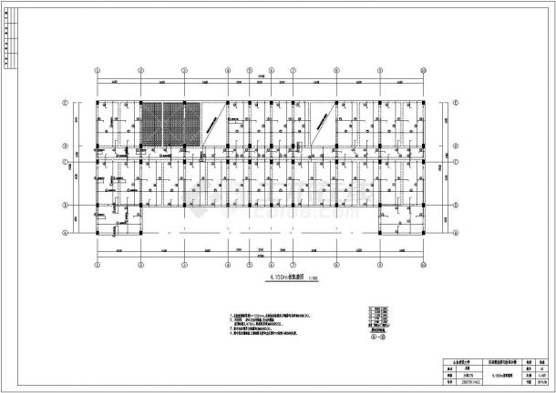 某5层行政综合楼结构设计施工图纸-图二