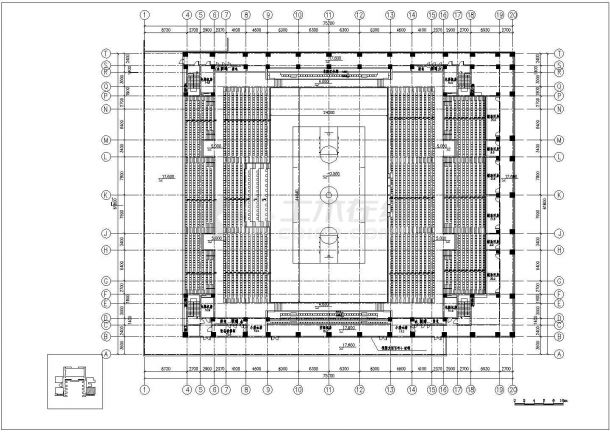 【江苏】某五层体育馆建筑设计方案图-图二