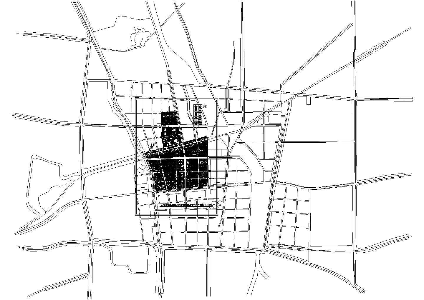 [山东]县城核心区快规划方案设计