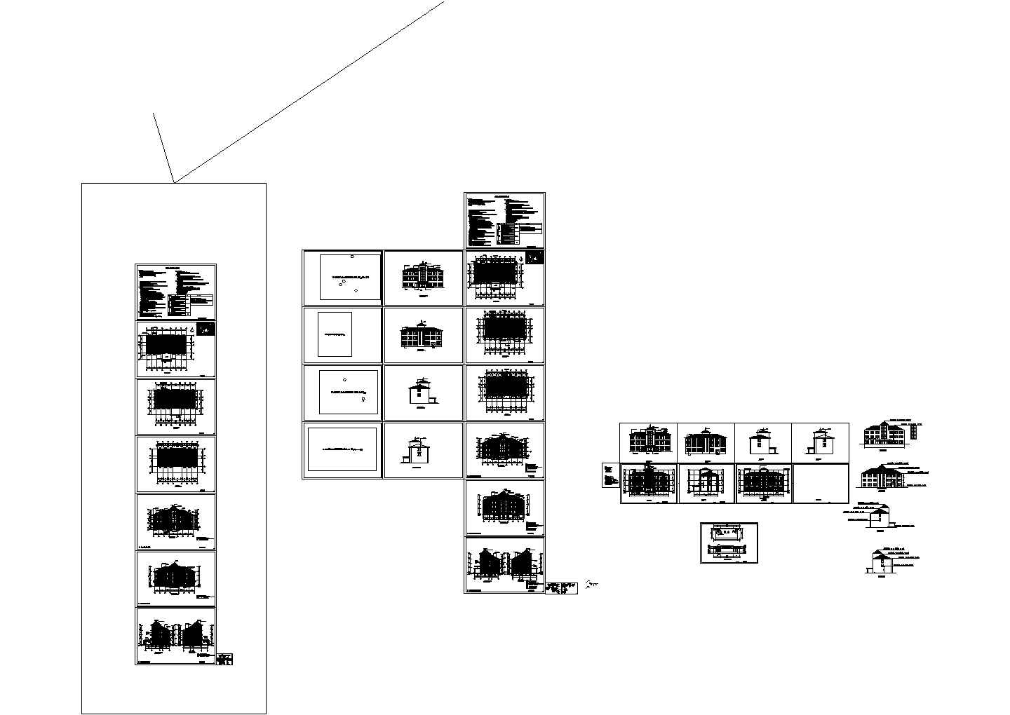 某镇党群服务中心外立面改造工程CAD施工图