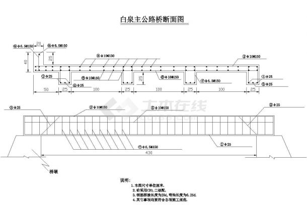 比较全面的涵洞及简支梁桥造型设计图-图一