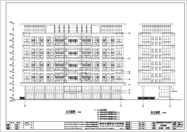 扬州钢筋混凝土现浇板东方银座住宅小区施工图-图二