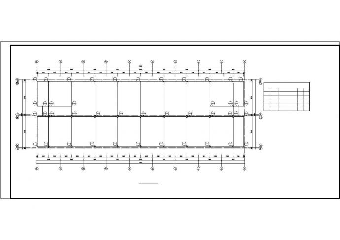 某地区两层钢框架车间结构设计施工图_图1