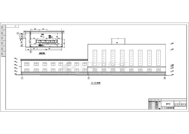 山西潞安煤矿单层门式钢架结构井口房建筑和结构施工图纸-图二