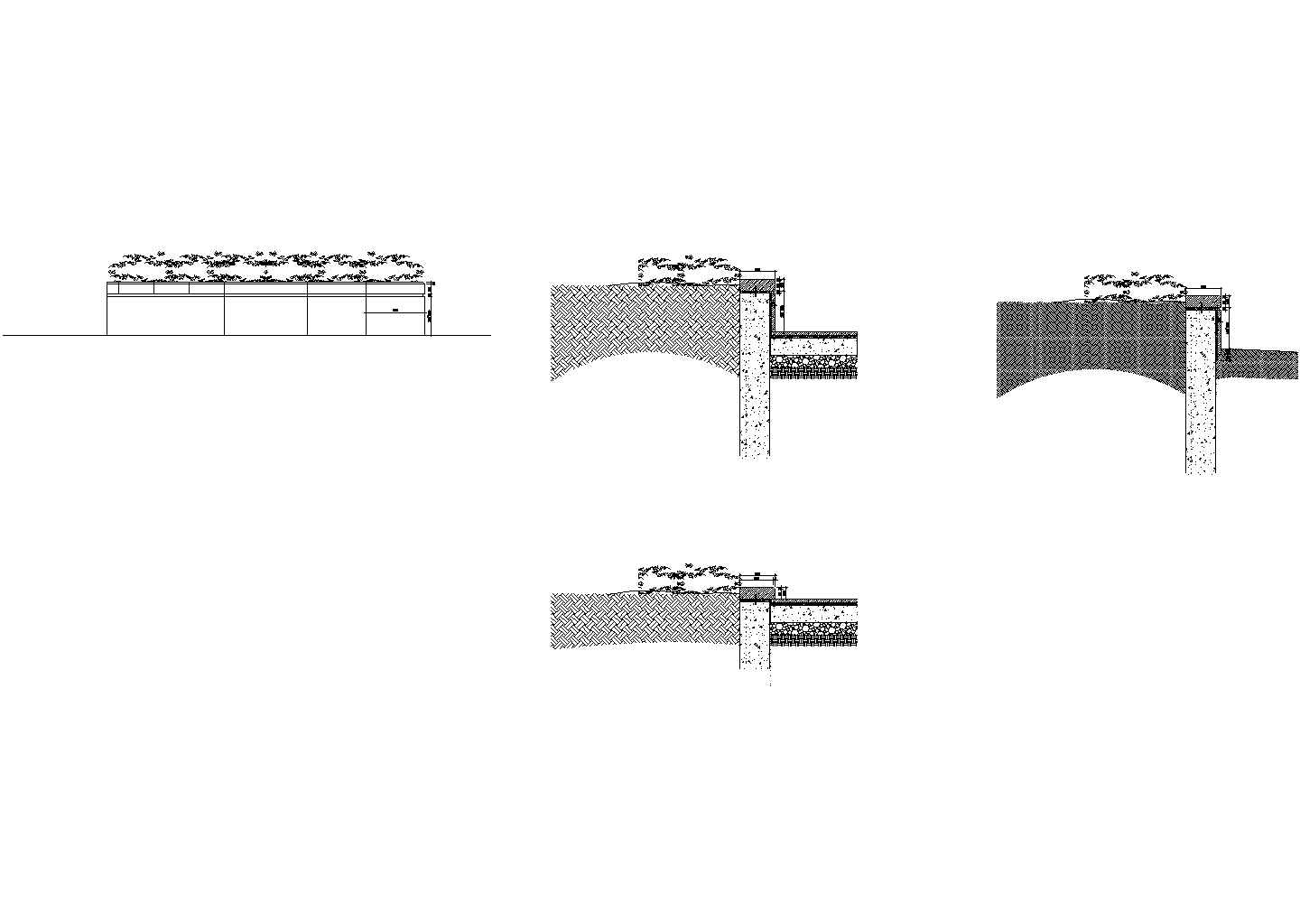 种植挡土墙设计 CAD 节点详图