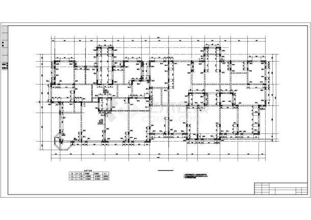 12层剪力墙结构住宅结构施工图（筏板基础）-图一