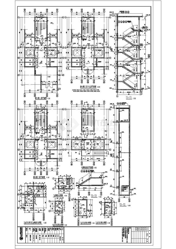 东莞市18层框架结构住宅建筑设计施工图-图二