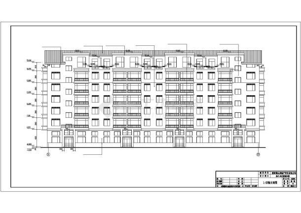 某6层底框砖混结构住宅楼建筑施工图（带阁楼）-图一