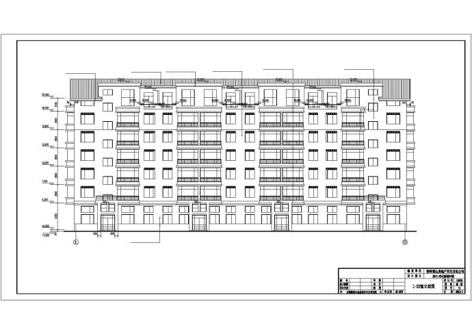 某6层底框砖混结构住宅楼建筑施工图（带阁楼）_图1