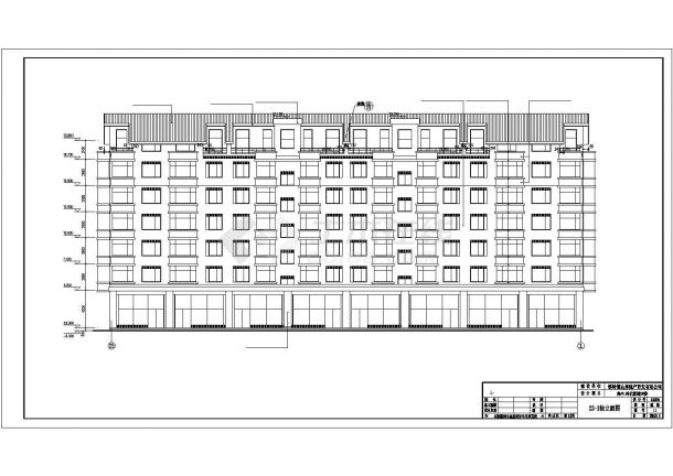 某6层底框砖混结构住宅楼建筑施工图（带阁楼）-图二