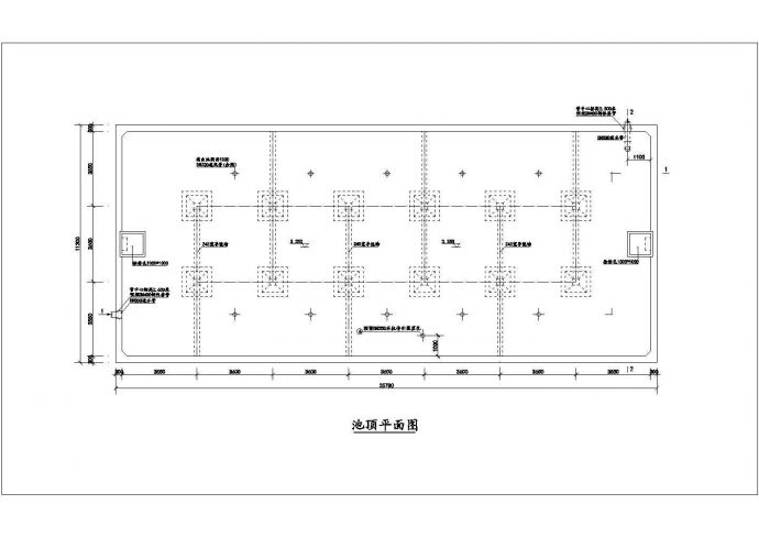 某地工程800吨水池设计图纸（施工图阶段使用）_图1