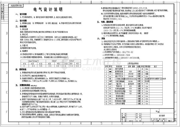 【山西】某多层住宅楼电气设计图纸（含说明）-图二