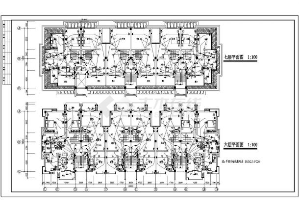 某七层住宅楼电气设计施工图（含说明）-图二