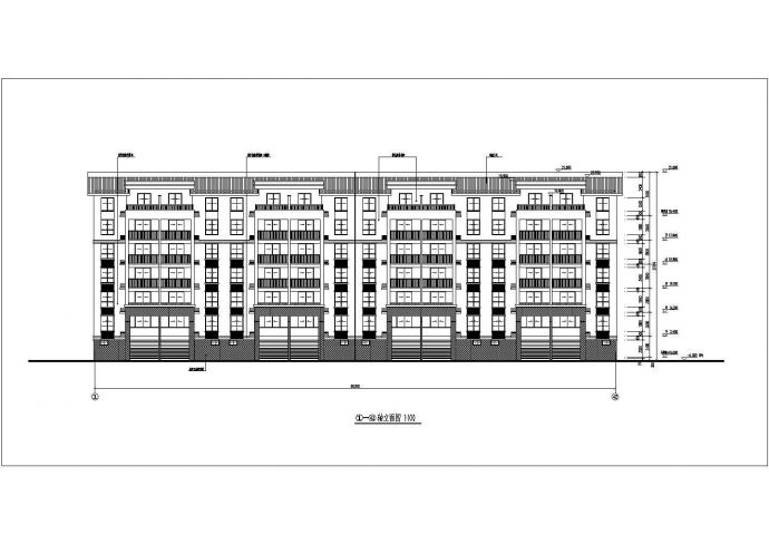 某地5层框架结构住宅楼建筑设计扩初图_图1