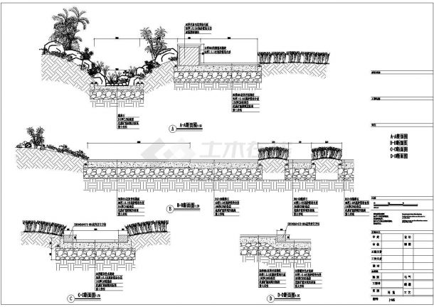 某地区广场景观工程设计施工图纸（含节点详图）-图二