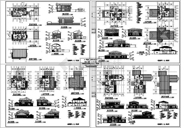 【无锡市】某两层新中式风格别墅设计方案图-图一