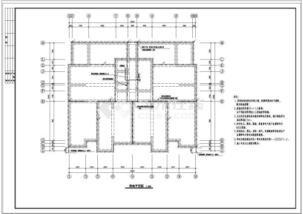 某高薪区住宅楼电气设计施工图（22张）-图二