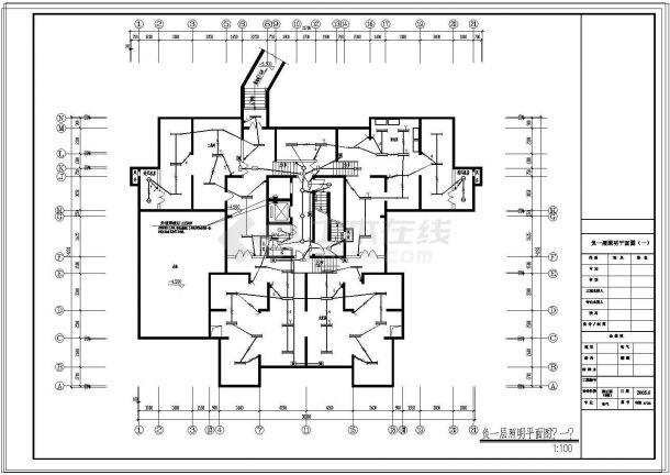 某33层住宅楼强电设计图纸（23张）-图二