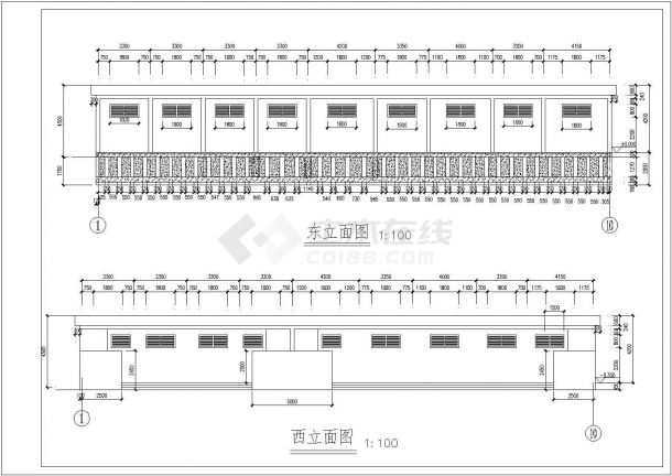 砖混结构农村小学厕所结构设计施工图-图二