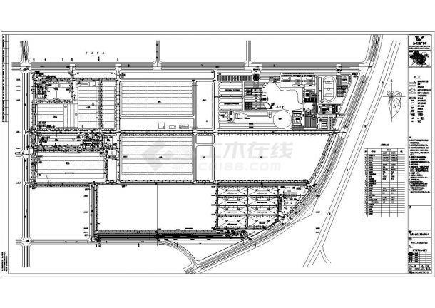 某地汽车厂建筑规划设计总平面方案图-图一
