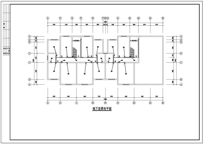 某五层住宅楼电气设计图纸（14张）_图1