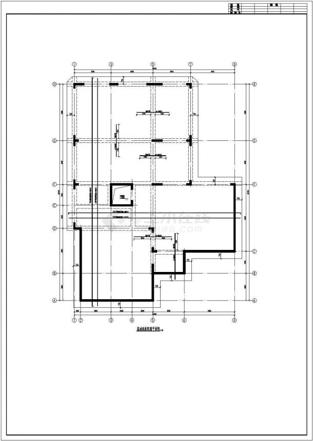 某地3层框架结构私人别墅结构施工图-图一