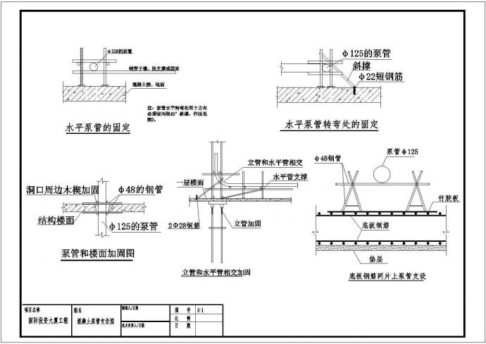 图5-24 混凝土泵管固定施工组织设计_图1