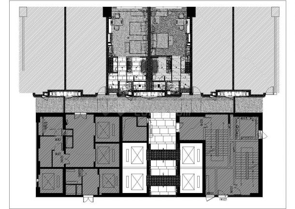 【四川】全球最大酒店客房电梯厅室内装修设计施工图（附方案效果）-图一