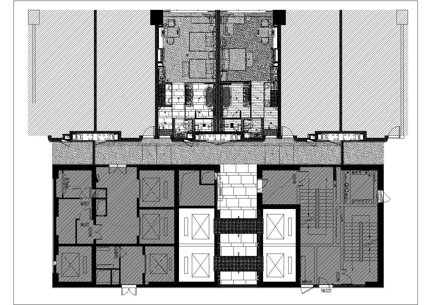 【四川】全球最大酒店客房电梯厅室内装修设计施工图（附方案效果）