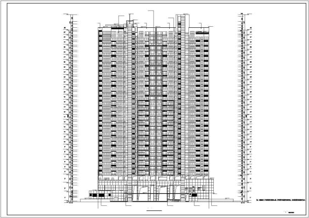 【深圳】某三十二层商住楼建筑设计方案图-图二