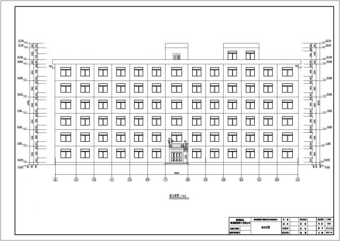 【淄博】六层框架结构宿舍楼建筑设计施工图_图1