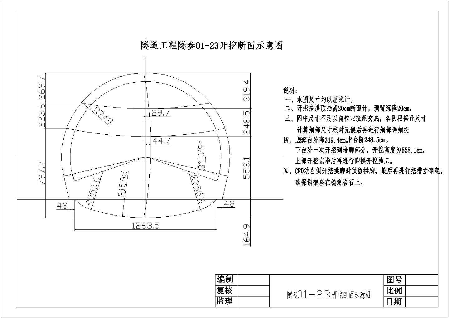 某隧道工程“CRD”法施工方案