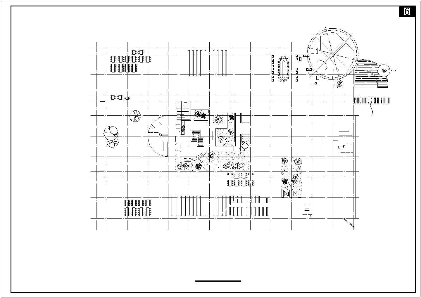 【四川】某农业大学四层图书馆建筑方案图
