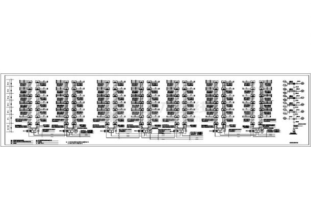 某小区六层住宅楼电气设计全套施工图-图二
