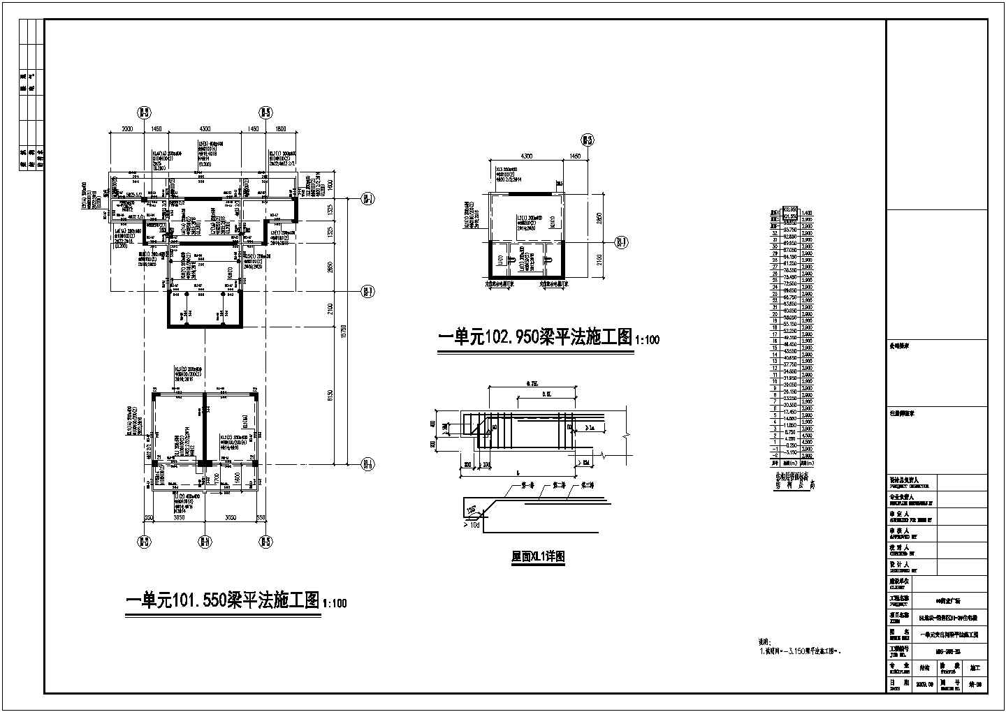 33层框剪结构商住楼结构施工图（筏基）