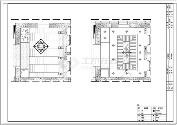 【内蒙古】首家四星级假日商务酒店室内装修施工CAD图（附效果）-图二