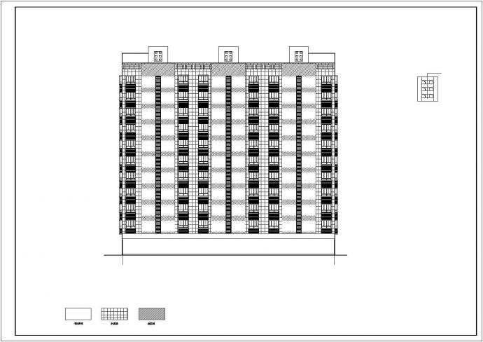 某十一层板式住宅楼建筑扩初图（底层为车库）_图1