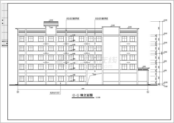 【广西】北海某地办公楼建筑方案设计图-图二