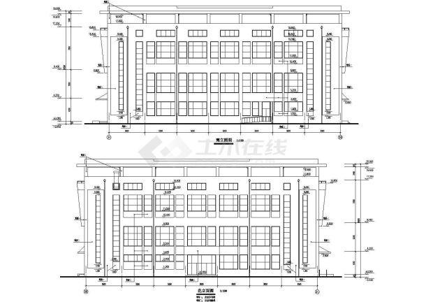 【合肥】某中学三层食堂、舞蹈教室、室内运动场建筑扩初图-图一