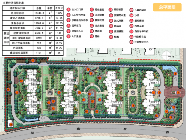 【湖北】城市法式风格花园小区景观设计方案（pdf格式）-图一