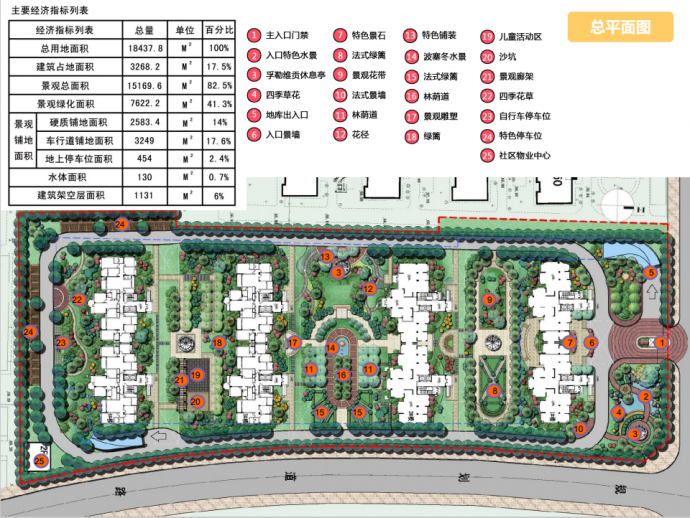 【湖北】城市法式风格花园小区景观设计方案（pdf格式）_图1