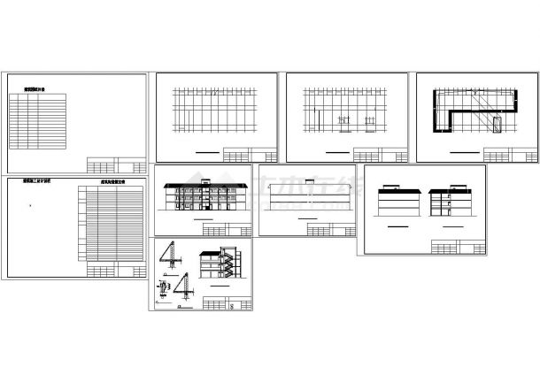 31.8米x16米三层敬老院老年公寓施工图全套图纸（建筑+结构）-图一