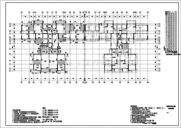 24层剪力墙结构住宅结构设计施工图-图一