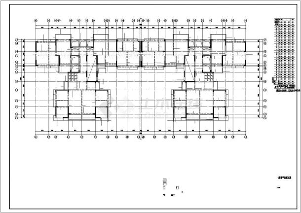 24层剪力墙结构住宅结构设计施工图-图二