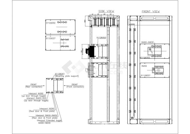 成套厂各类开关柜元件结构图及设计资料-图一