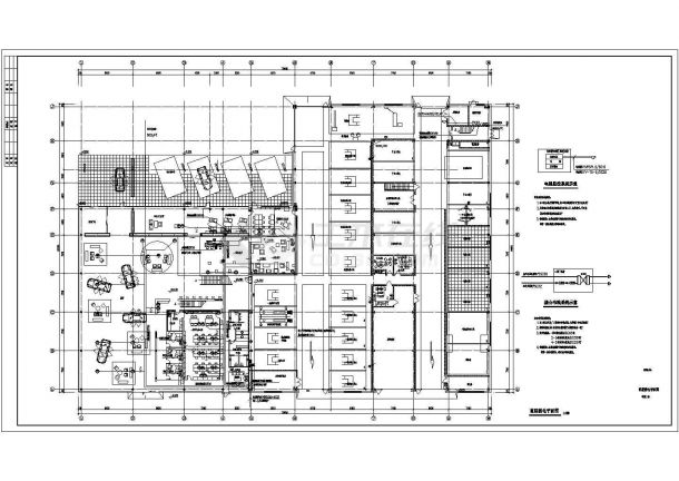 某二层汽车4S店电气设计全套施工图-图一