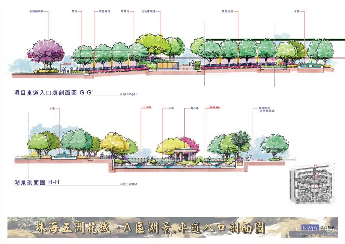 [广东]现代城市居住区景观规划设计方案