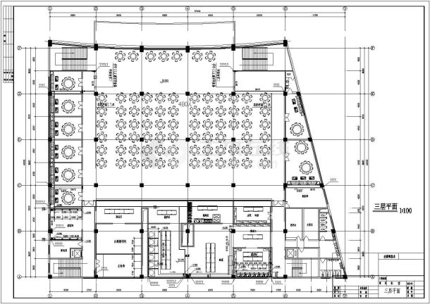 【湖北】某大学学生食堂给排水全套图纸-图一