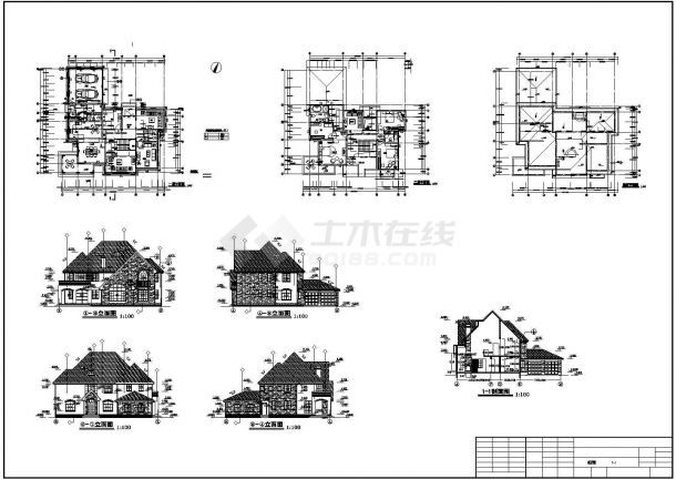 某地10套两层别墅建筑设计方案图-图二